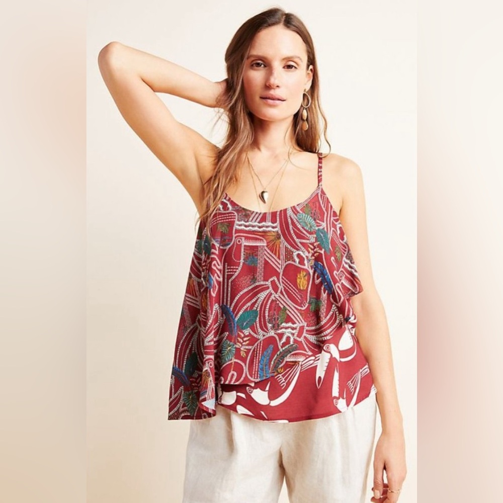 NWT Anthropologie Farm Rio Benita Cami Blouse